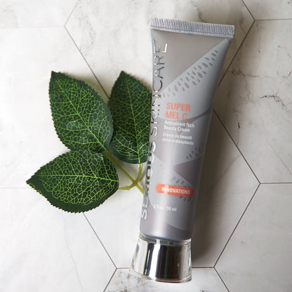Serious Skincare Super Mel C Cream antioxidant facial moisturizer with vitamin C to hydrate, brighten and promote smoother, more radiant, youthful-looking skin.