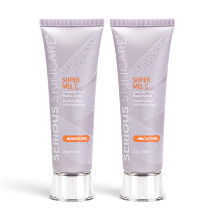 Serious Skincare Super Mel C Cream antioxidant facial moisturizer with vitamin C to hydrate, brighten and promote smoother, more radiant, youthful-looking skin.