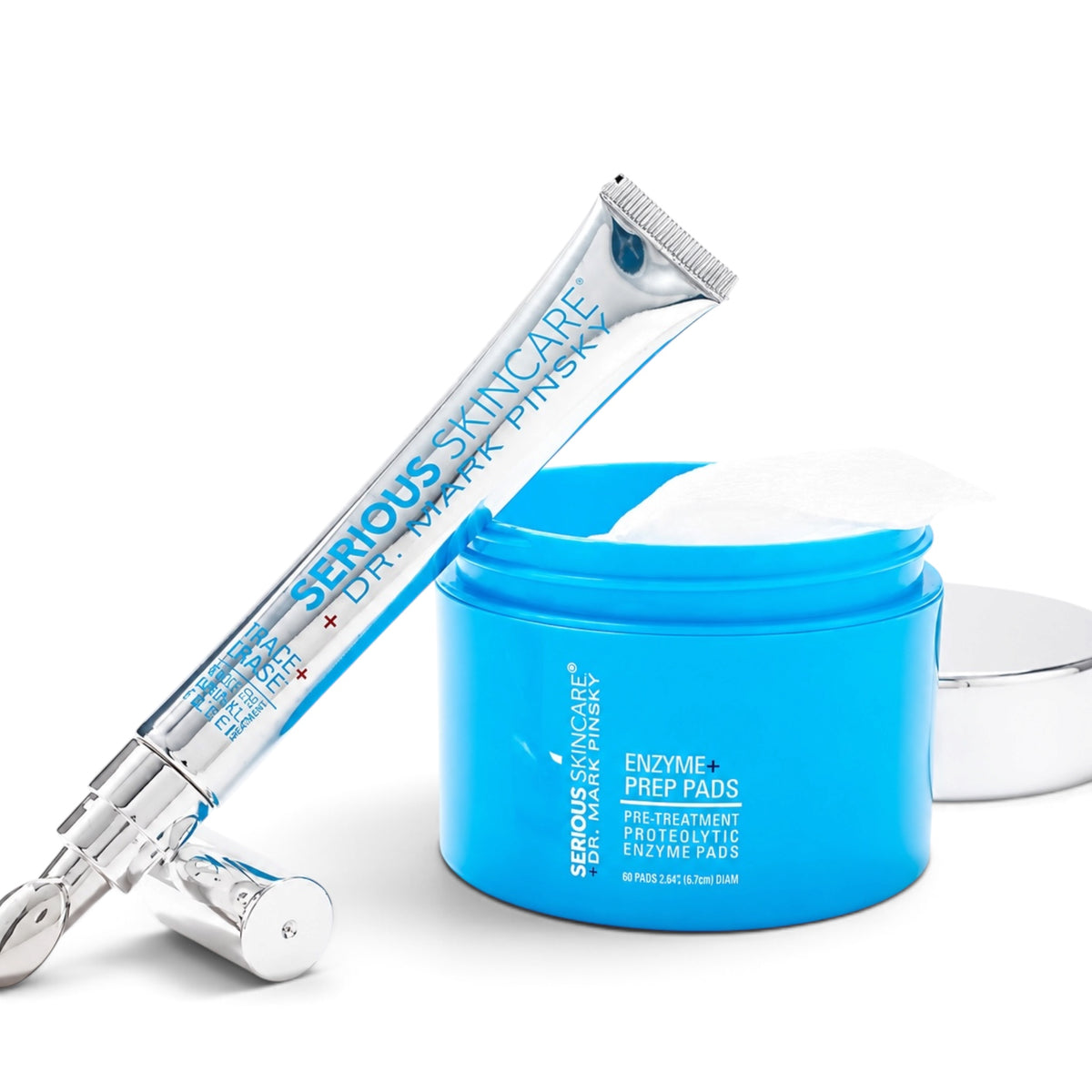 Dr. Mark Pinsky 3-Step Skincare System by Serious Skincare featuring targeted treatments to exfoliate, hydrate, plump and smooth the look of fine lines and wrinkles.
