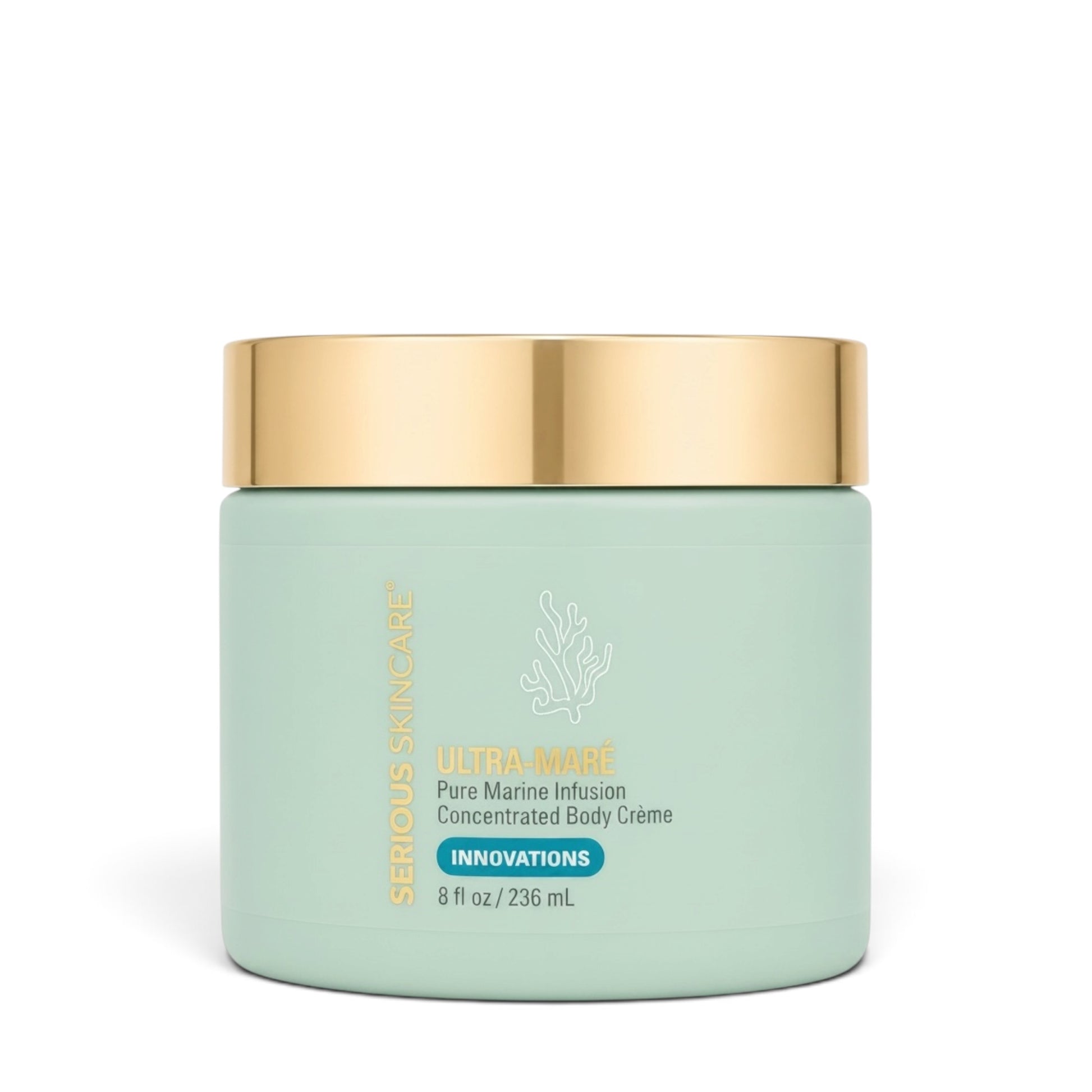 Serious Skincare Ultra Mare Body Crème hydrating anti-aging body moisturizer to soften, smooth and nourish dry, aging-looking skin.