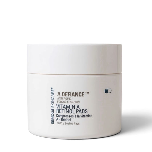 Serious Skincare Vitamin A Retinol Pads anti-aging facial treatment pads to smooth, refine and improve the look of fine lines, wrinkles and uneven skin texture.