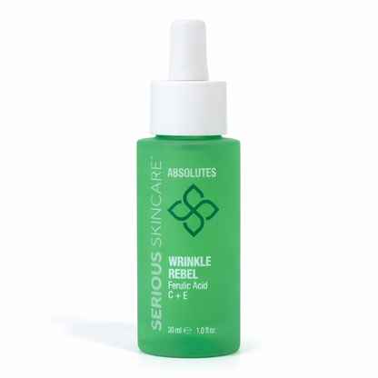 Serious Skincare's Absolutes Serums.  Wrinkle Rebel with Ferulic Acid, Vitamin C and E