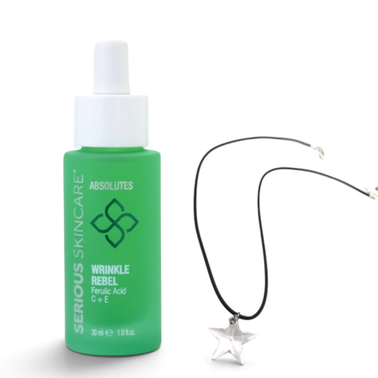 Serious Skincare's Absolutes Serums.  Wrinkle Rebel with Ferulic Acid, Vitamin C and E
