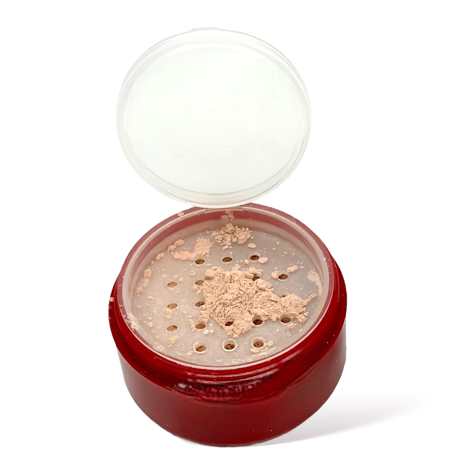 The bella rose makeup concealer powder and open container