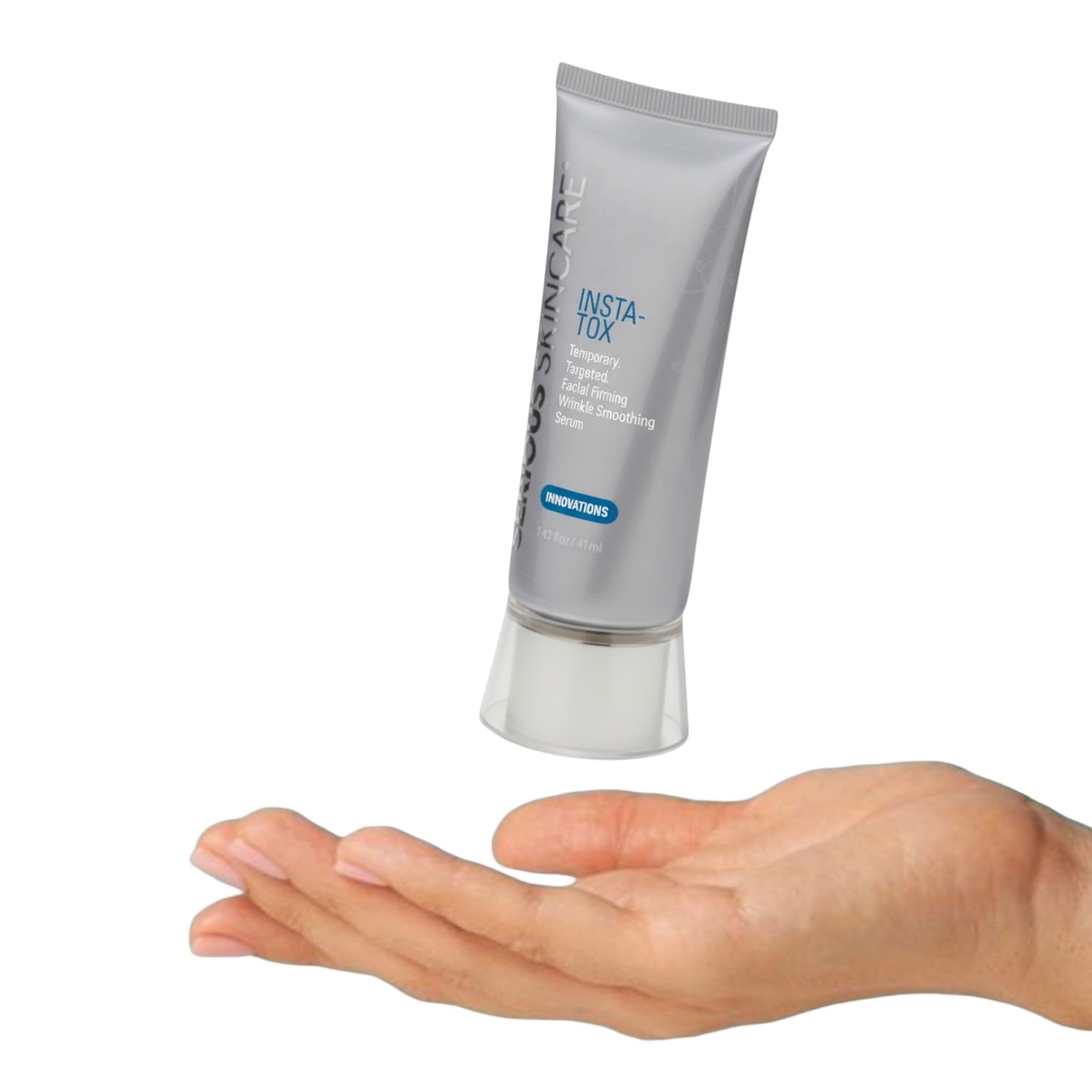 Serious Skincare.  Temporary. Targeted. Facial Firming Wrinkle Smoothing Serum.  Alternative to botox.  Tutorial